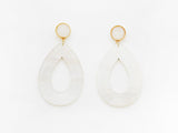 Carine Earrings- White