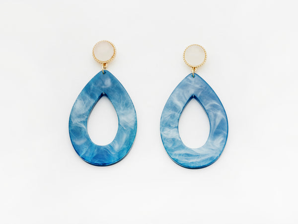 Carine Earrings- Blue