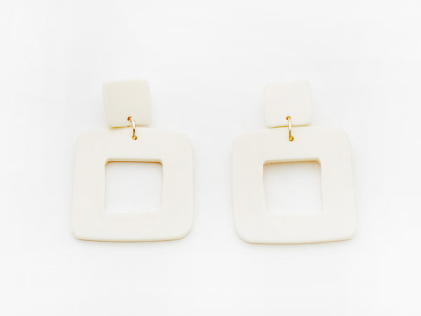 Lois Earrings- White