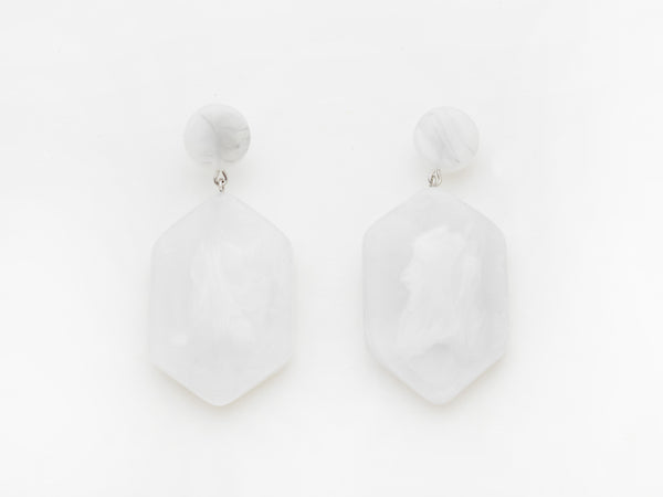 Natalia Earrings- White