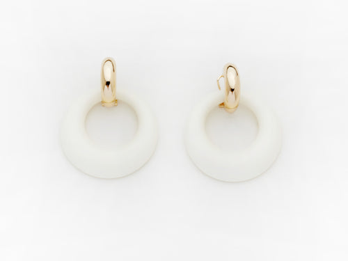 Constance Earrings- White