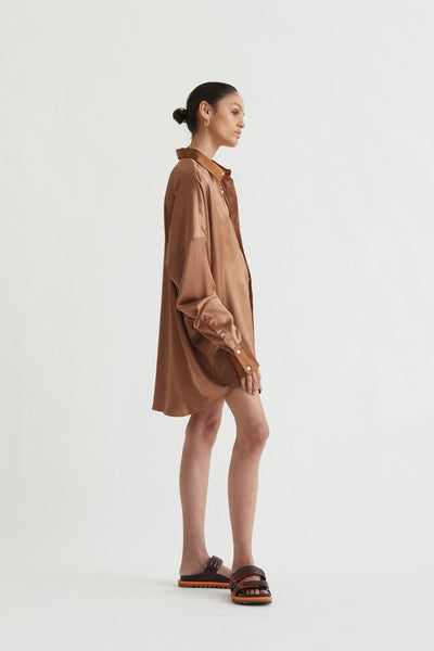 Tabby Shirt In Brown