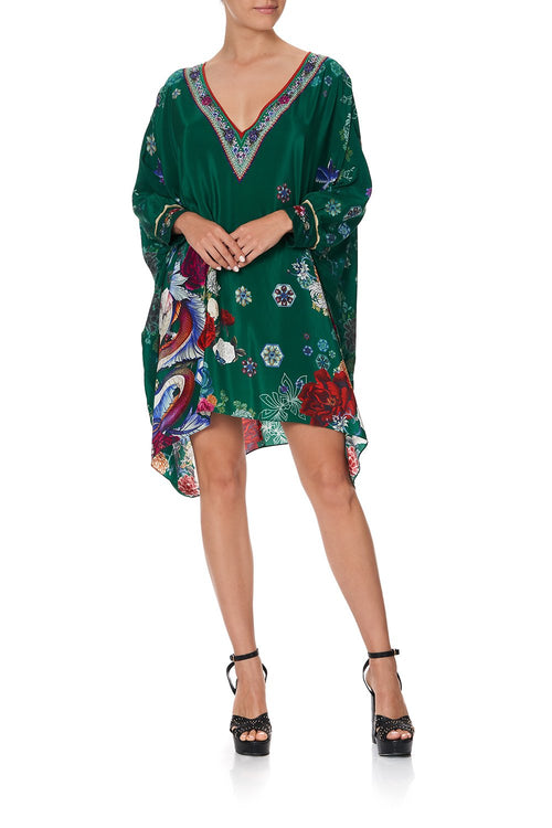 Short Kaftan W/ Cuff- Emerald’s Orbit