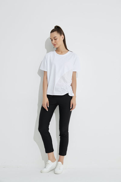 Ruched Top- White