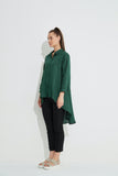 Drop Side Shirt- Malachite