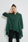 Drop Side Shirt- Malachite