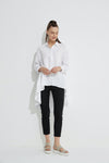 Drop Side Shirt- White
