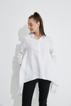 Drop Side Shirt- White