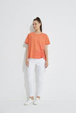 Ruched Top- Coral