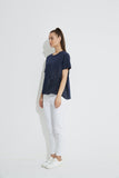 Ruched Top- Deep Navy