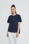 Ruched Top- Deep Navy