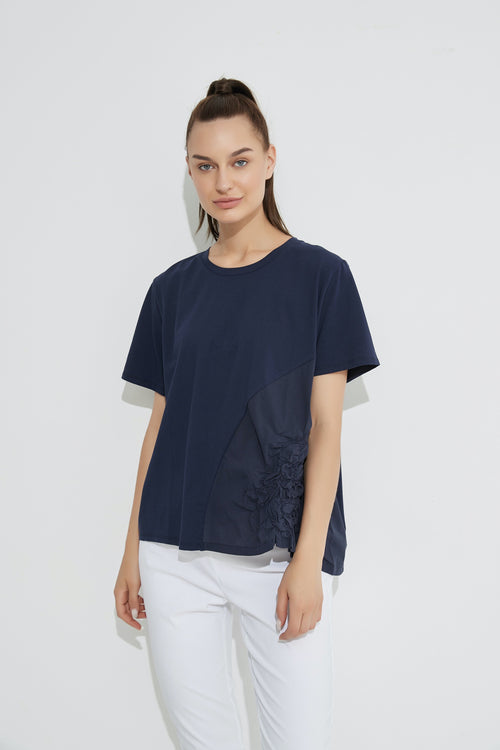 Ruched Top- Deep Navy