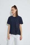 Ruched Top- Deep Navy