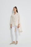 Drop Side Shirt- Pale Pink