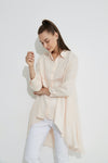 Drop Side Shirt- Pale Pink