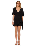 Emilie Wrap Dress- Black