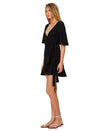 Emilie Wrap Dress- Black