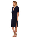 Bon Marche Plunge Dress- Ink