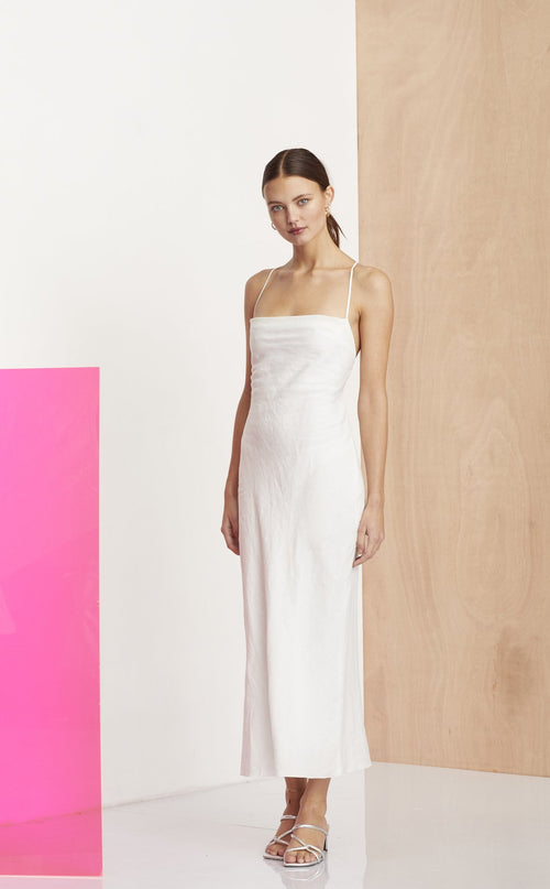 The Dreamer Midi Dress- Ivory