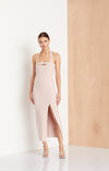Dominique Cut Out Dress- Himalayan Salt