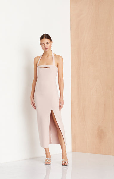 Dominique Cut Out Dress- Himalayan Salt