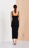 Noir Et Blanc Midi Skirt-Black