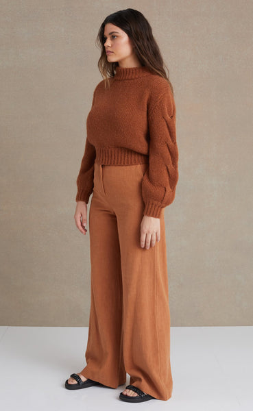 Celeste Knit Jumper- Clay