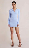 Harper Knit Mini Dress- Sky Blue