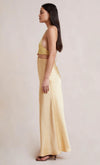 Carrie Halter Maxi Dress- Multi Yellow
