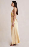 Carrie Halter Maxi Dress- Multi Yellow