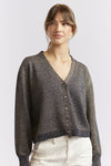 LUNA CARDI LUREX- BLACK LUREX