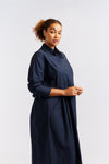 JUNIPER DRESS POPLIN NAVY