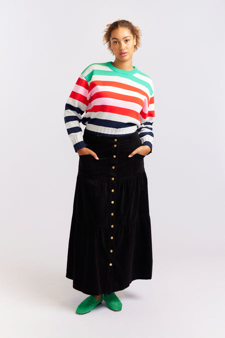 Quinn Mini Skirt in Denim