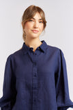 SOHO SHIRT NAVY LINEN