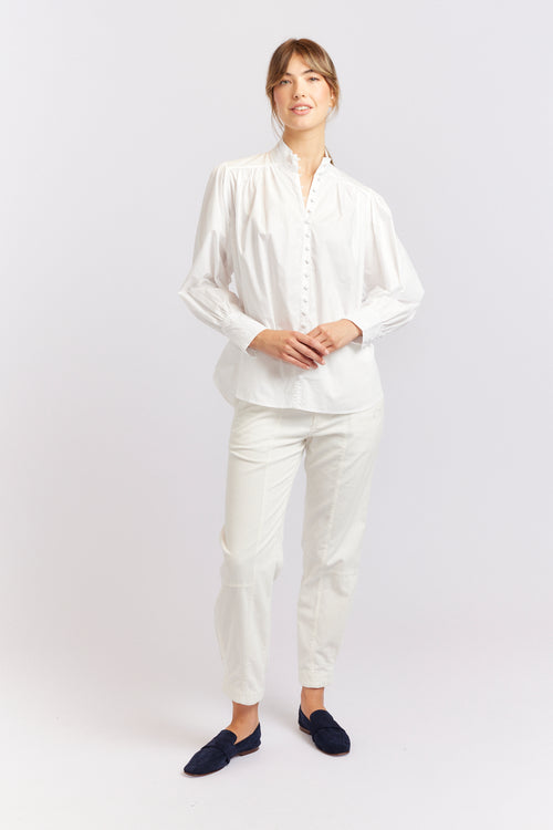 ROSEMARY SHIRT POPLIN- WHITE