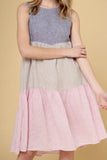Picnic Dress In Houndstooth -Navy