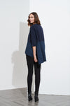 Ava 3/4 Top- Deep Navy