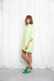 Linen Oversized Shirt Dress- Splice