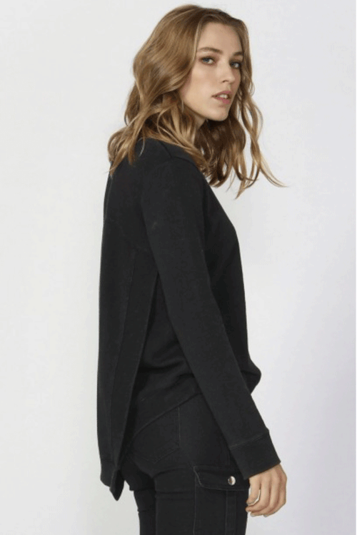 Ryder Cross Back Sweater- Black