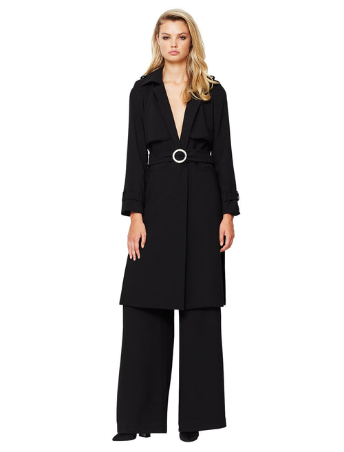 Camielle Duster Jacket- Black