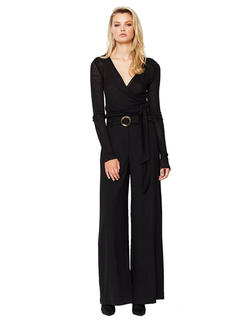 Camielle Wide Leg Pant- Black