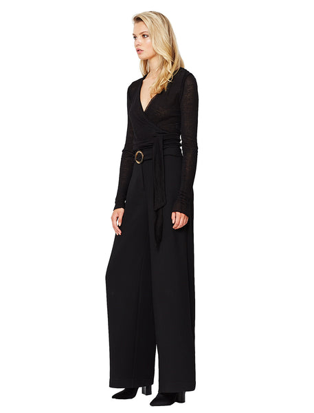 Camielle Wide Leg Pant- Black