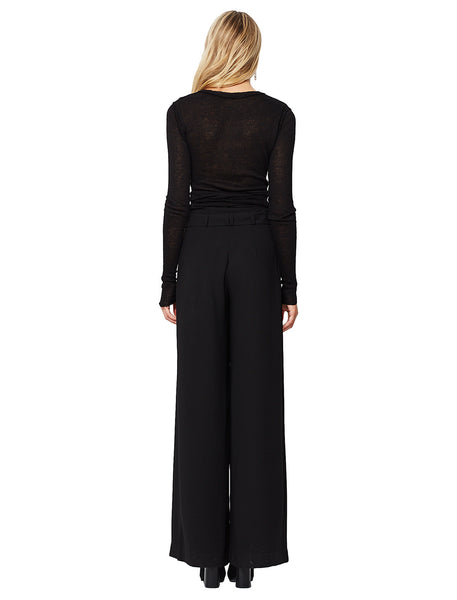 Camielle Wide Leg Pant- Black