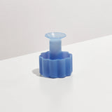 WAVE CANDLE HOLDER - BLUE