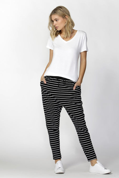 Jade Pants- Black/White