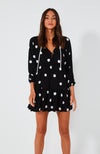 Cali Shirt Dress- Black Spot