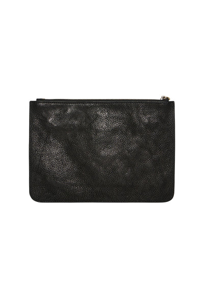 Studded Leather Clutch- Night Waiting For Day