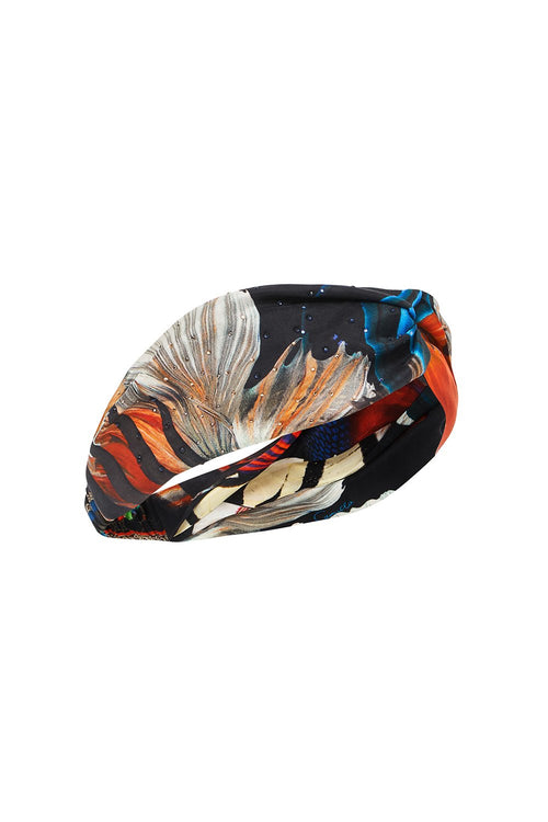 Woven Twist Headband- Night Flight