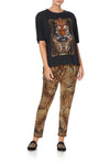 Relaxed Body And Sleeve Tee- Lady Lodge