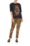 Relaxed Body And Sleeve Tee- Lady Lodge